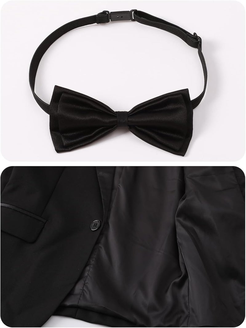 A&J DESIGN Boys' 4 - Piece Tuxedo Set - Jacket, Shirt, Pants & Bowties for Ages 2T to 7 Years - Toddler Stylish Formal Wear - Image 5